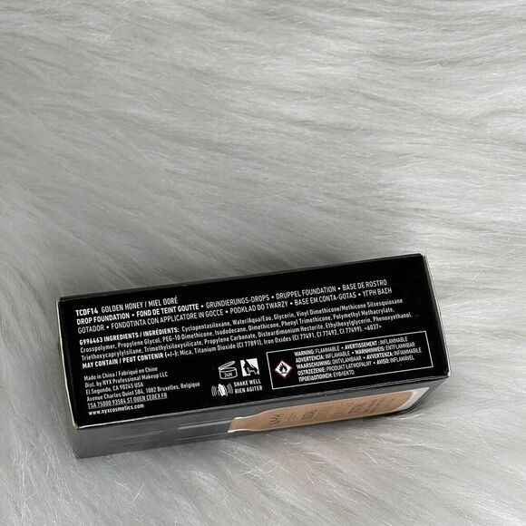 NYX Total Control Drop Foundation TCDF14 Golden Honey Face Make Up - Picture 3 of 3